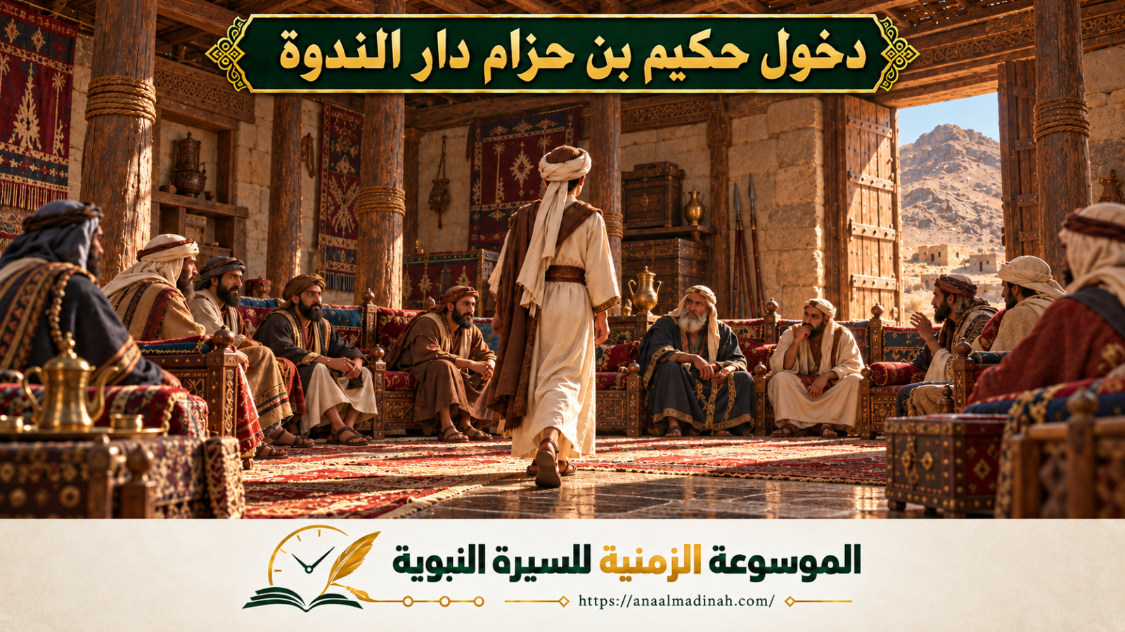 دخول حكيم بن حزام دار الندوة