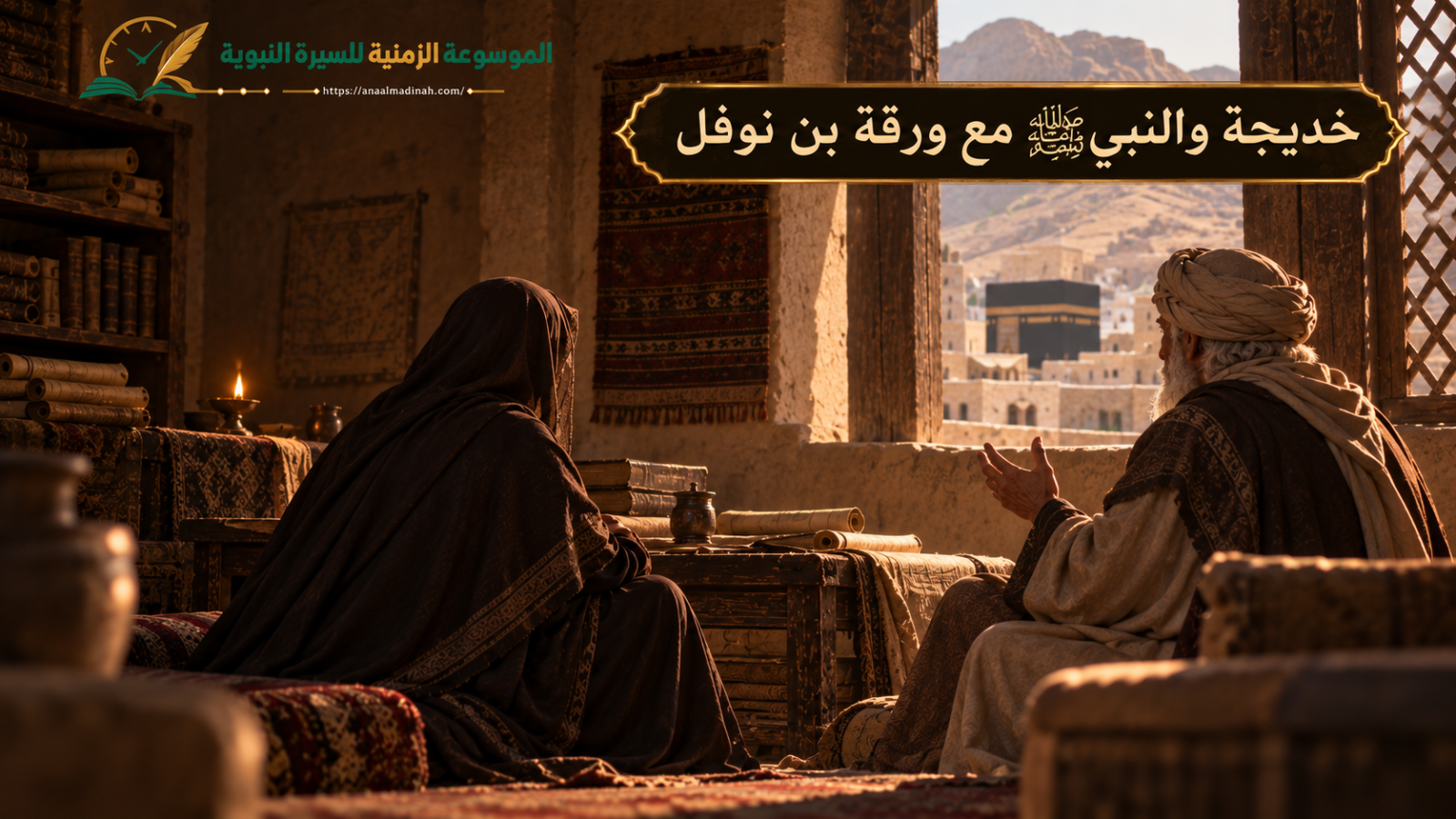 خديحة تصحب اللنبي  ﷺ إلى ورقة