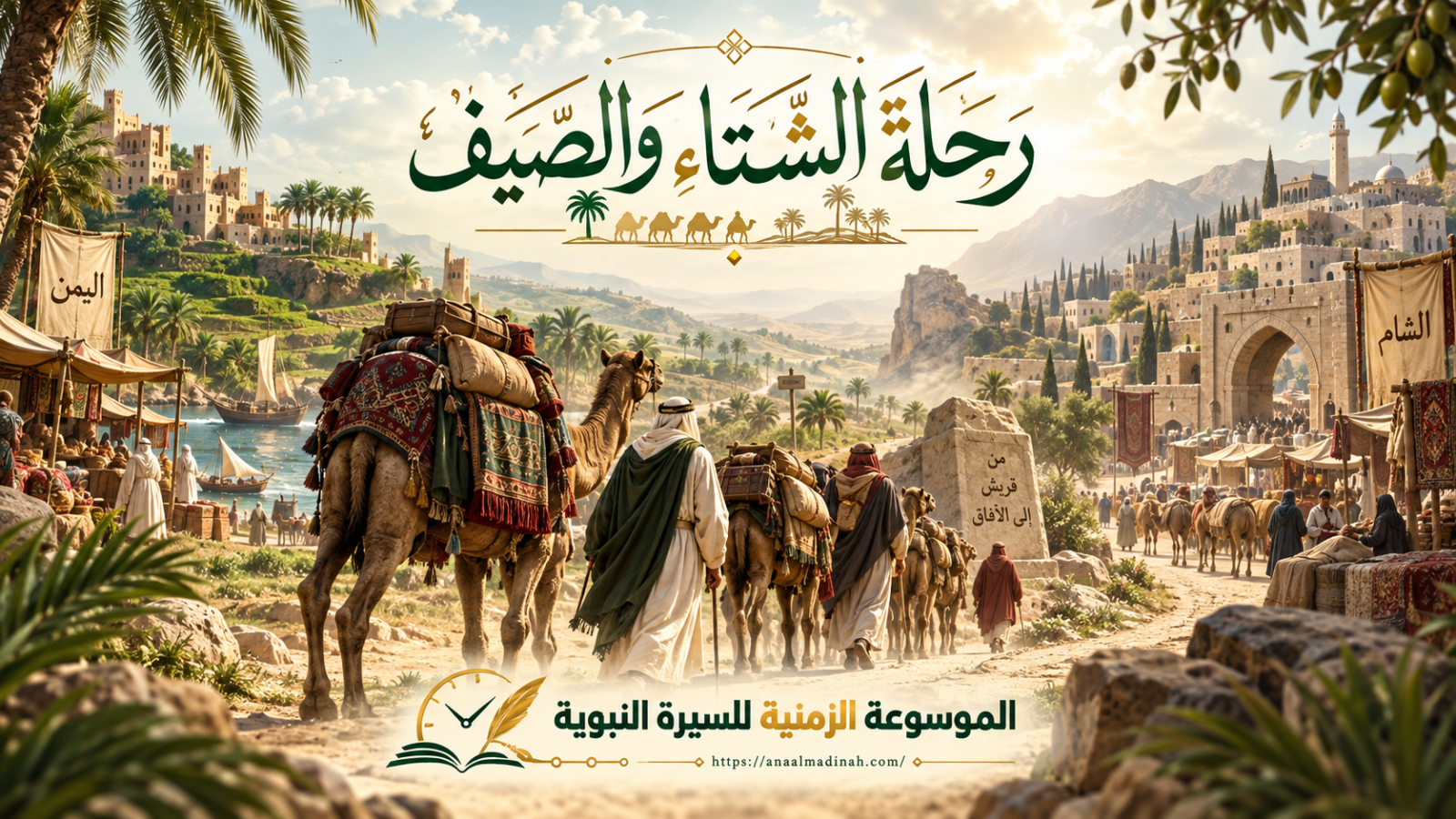 ابتداء نظام رحلتي الشتاء والصيف في التجارة القرشية.