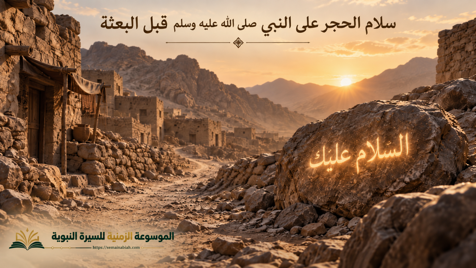 تسليم حجر على النبي صلى الله عليه وسلم ليالي بعثه