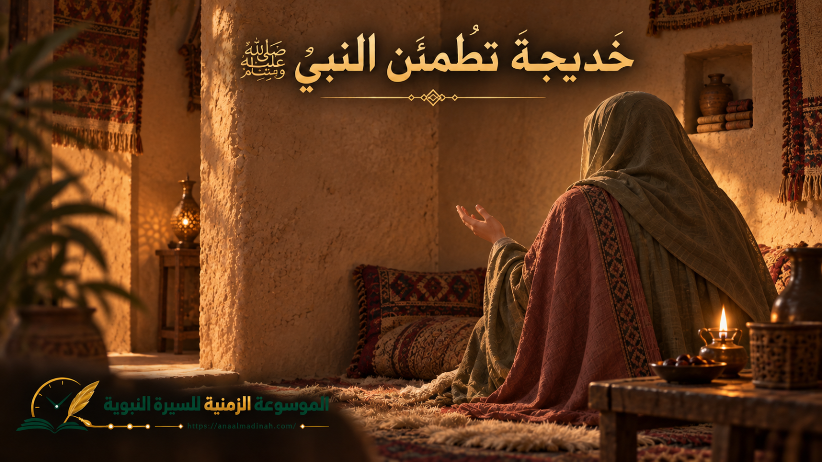 خديجة تطمئن النبي صلى الله عليه وسلم على نداء الهاتف